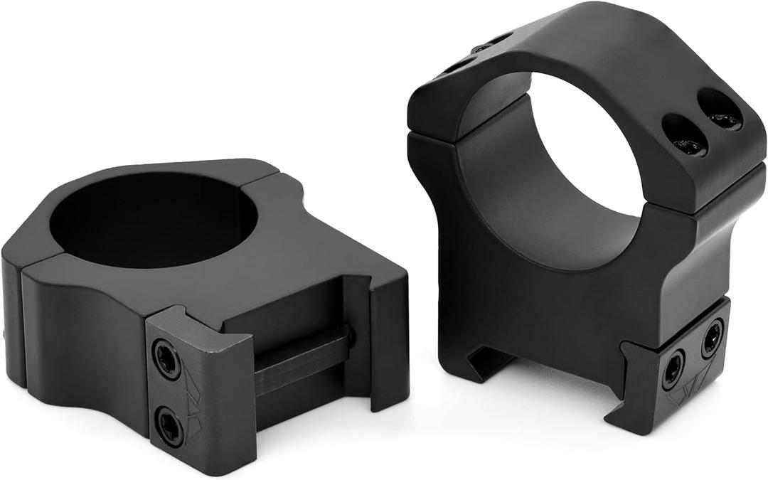 WARNE Scope Mounts Maxima Horizontal, 1 Inch, PA, Optic Rings, High, Matte Black