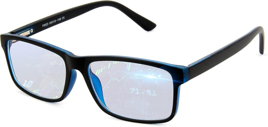 Blue Light Blocking Glasses For Men/Women Anti-Fatigue Computer Monitor Gaming Glasses Reduce Eye Strain Game Glasses (Black/Black)
