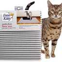Fresh Kitty Durable XL Jumbo Foam Litter Mat – Phthalate and BPA Free, Water Resistant, Traps Litter from Box, Scatter Control, Easy Clean Mats – Gray, Model Number: 9051 40"x25"