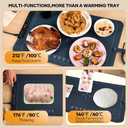 Saker Food Warming Mat,Electric Warming Tray for Food, Adjustable Heating Mat for Countertop with 3 Temperature Settings & Child Lock, Portable Foldable Food Warmer for Party, Buffet, Daily Use (1 Pack)