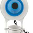 PlumbCraft 2-in. White and Blue Flapper Tank Ball for Brass or Plastic Flush Valve 7542500T, Toilet Flapper Replacement Kit for Toilet Tank Repair, Universal Toilet Flapper and Toilet Flusher Seal