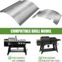 Pit Boss Parts Flame Broiler Kit for Pit Boss Grills Models PB1285KC, PB1020NX, Charleston 1020. Stainless Steel Main Plate and Sliding Cover Replacement. Easy Install