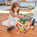Toddlers Montessori Wooden Educational Toys for Baby Boys Girls Age 1 2 3 Year Old, Shape Sorting Toys 1st One First Birthday Girl Gifts for Kids 1-3, Wood Preschool Learning Fine Motor Skills Game