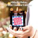 40th Birthday Gifts Women Men, 40th Birthday Decorations for Women Men, Funny 40 Birthday Candle Gifts for Her Him Mom Dad Husband Wife Best Friends Sister, 1986 40 Year Old Gag Gift Ideas