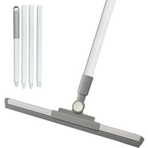 Squeegee Broom for Floor Shower Squeegee with Long Handle Rubber Wiper for Bathroom Tile Shower Glass Car Window Deck Patio Cleaning