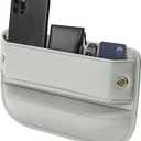 Premium Leather Car Seat Gap Filler Organizer (0.2-1.2" Gaps), Clever Gifts for Car SUV Truck Owners (Beige, 1 Pack)