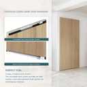 DIYHD 38" Concealed Sliding Barn Door Hardware with Soft Close Mechanism, No Floor Track, Fit Openning Width 30"~34", Supports Up to 176 lb, Hidden Wall Mount System (Door Not Included)