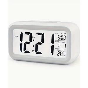 Plumeet Digital Alarm Clock Kids Alarm Clock with Snooze and Backlight - Simple Travel Clocks Large LCD Display - Loud Alarm Clock for Bedroom - Battery Powered