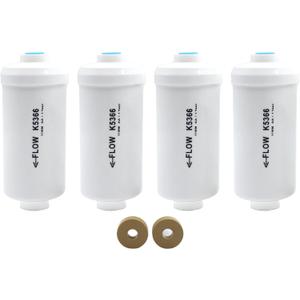 Fluoride Water Filter, Replacement for Berkey PF-2 Elements, Berkey Gravity Filtration System, including Big, Travel, Royal, Imperial and Crown Series, Natural filter material, Pack of 4