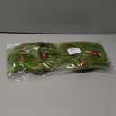 17 Inch Christmas Tree Picks, 6 PCS Lime Green Furry Curly Stems with Red Glitter Balls, Flexible Christmas Tree Topper Decorations for Holiday Arrangements, Wreaths & Table Christmas Decor