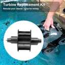 AXV602P Pool Vac Turbine Kit, Compatible with Hayward Aquabug Navigator Pro Wanda The Whale Diver Dave Pool Vac Automatic Suction In-Ground Pool Cleaner, Replaces# AXV112P (Turbine & 2 Bearings)