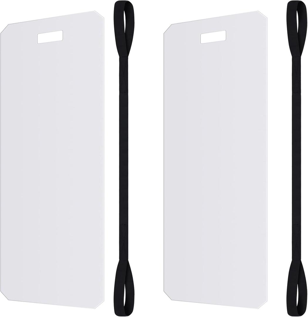 Wenqik 2 Pcs Appliance Sliders for Refrigerators Plastic Appliance Glide with Pull Strap Furniture Moving Slides for Tile Hardwood Floors Protection Glides Easily(29.92 x 8.07 Inches)