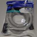 Eastman 6 Foot Dishwasher Drain Hose, Fit with 5/8 Inch, 7/8 Inch, or 1 Inch OD Drain Outlet, 90 Degree Rubber Elbow, Corrugated, Gray Polypropylene, 91227