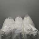 24Pcs Bulk Blankets, 50 x 60 Inch Flannel Throw Blankets Bulk with Striped Ribbed, Fleece Blankets in Bulk for Wedding, Couch, Gifts, All Seasons(Beige)