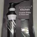 14-Piece Cookie Press Set - Upgraded - Stainless Steel Disks & Storage Case - Heavy-Duty Design