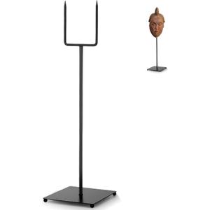 RattanView Mask Display Stand Holder for African and Tribal Mask Artifacts Statues Sculpture Figurine for Displays, Shows and Art Exhibits(4.72 x 4.72 x 16.5 Inch)