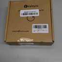 Single Under Cabinet LED Puck Light, Curio Display Case Shelf Counter Accent Lighting, 120V Electric Wired Wall Plug in, On Off Switch, Black Cords, 2 Packs, Daylight