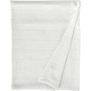 Eddie Bauer - Queen Blanket, Lightweight Cotton Bedding, Home Decor for All Seasons (Herringbone Off-White, Queen)