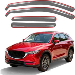 in-Channel Rain Guards for 2017-2025 Mazda CX-5 (Sport, Touring, Carbon Edition, Grand Touring, Signature), Window Deflectors Window Visors for 2025 Mazda CX-5 Accessories, 4 pcs