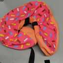 Supet Inflatable Dog Cone Collar Alternative After Surgery, Doggie Neck Donut Collar Recovery ECollar, Soft Dog Cone Donut Pink, L-(Neck 11"-14")