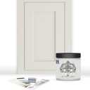 ALL-IN-ONE Paint by Heirloom Traditions, Almond (off white with tan undertone), 8oz Sample - Durable cabinet and furniture paint. Built in primer and top coat, no sanding needed. Includes our 30
