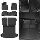 Naibeve Floor Mats for 2023-2026 Kia Sportage Hybrid (Not for Gas) - All Weather Custom Fit for Kia Sportage Hybrid Floor Mats & Trunk Mat & Backrest Mats & Door Sill Guards Interior Accessories 
