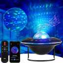 LooEooDoo Star Projector, Galaxy Starry Projection Lamp, Bluetooth Speaker Aurora Lighting with Timer and Remote Control, LED Sky Night Light for Kids Bedroom, Gaming Decor, Home Theater, Ceiling