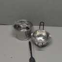 Double Boiler Pot Set, Stainless Steel Melting Pot with Silicone Spatula for Melting Chocolate, Soap, Wax, Candle Making (600ml and 1600ml)