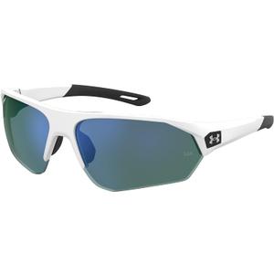 Under Armour Men's Playmaker Wrap Sunglasses (White/Black)