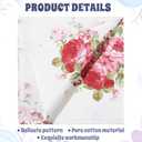 Tatuo Spring Flower Cotton Cloth Napkins Set of 24, 15 x 15 Inch Floral Dinner Napkins Soft Absorbent Washable for Family Cocktail Wedding Kitchen Dining Room Table Tea Party(Lovely Flowers), 6.7" x 5.5"