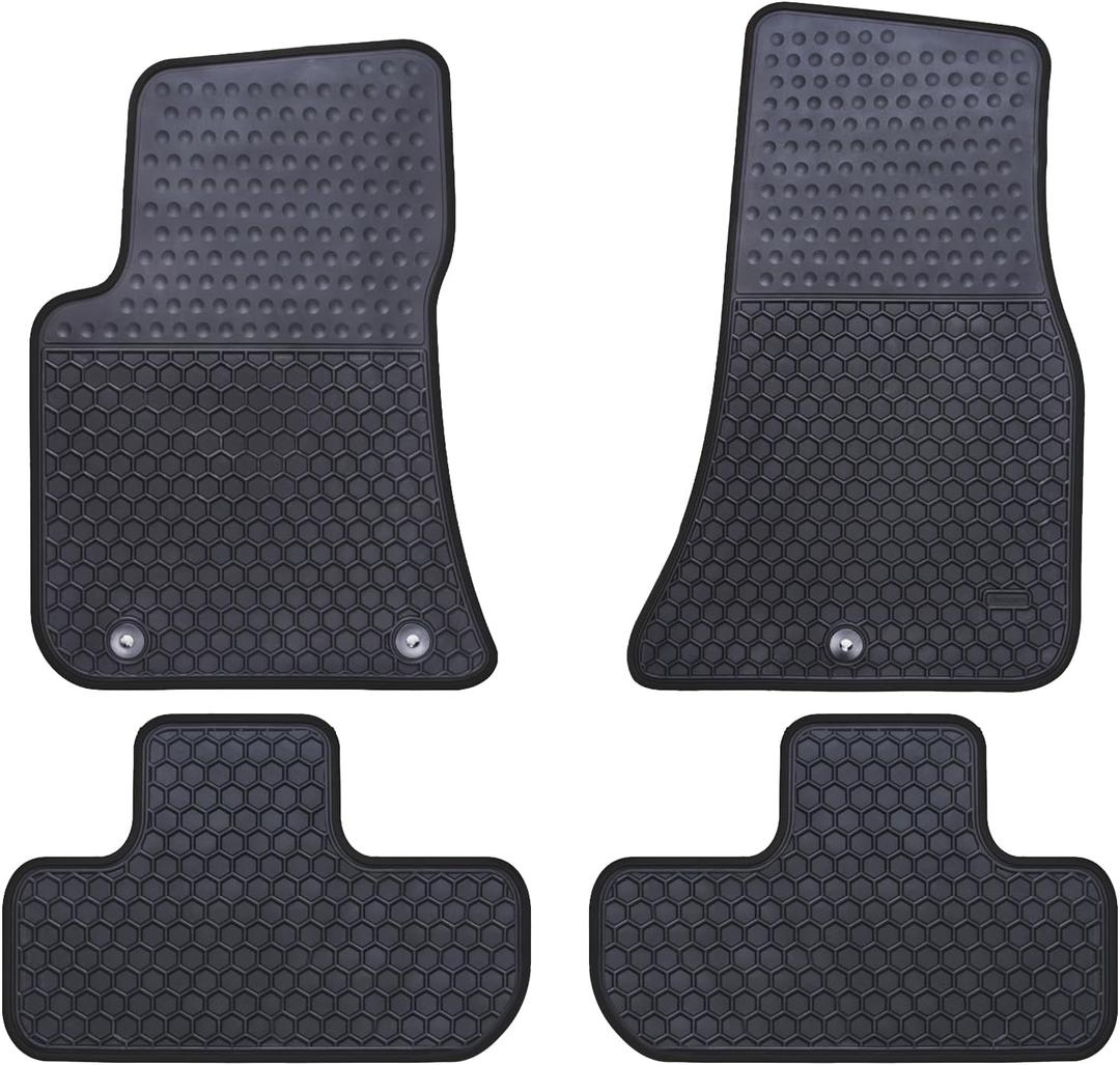Car Floor Mats Custom Fit for Dodge Challenger RWD (Do not Fit AWD Perfectly) 2023 2022 2021 2020 2019 2018 2017 2016 2015 Odorless Rubber Heavy Duty All Weather Car Floor Liner-Black