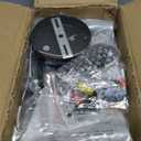 ASGYISA 6-Ceiling Light Black Sputnik Chandelier Metal Modern Semi Flush Mount Fixture Pendant Lights Industrial Farmhouse for Bedroom Kitchen Dining Room Living Room Laundry Room E26 Base