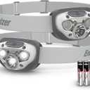 Energizer LED Headlamp PRO (2-Pack), IPX4 Water Resistant Headlamps, High-Performance Head Light for Outdoors, Camping, Running, Storm, Survival LED Light for Emergencies (Batteries Included) (Stone Gray)