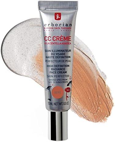 Erborian CC Cream Color Correcting SPF 25, Tone-Evening Korean Skincare Makeup Hybrid, Moisturizes, Lightweight, Blurs Skin, Natural, Luminous Finish