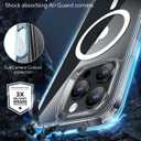 ESR for iPhone 16 Pro Case, Camera Control Cover, Compatible with MagSafe, Shockproof Military-Grade Protection, Magnetic Phone Case for iPhone 16 Pro, Classic Hybrid Case, Clear