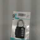 ZHEGE Padlock, Combination Lock 4 Digits, Outdoor Padlock Weatherproof for Gym Locker, Garden Fence Gate (Black) (1P)