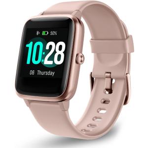 OCTANDRA Move VeryFitPro Smart Watch HR Heart Rate Sleep Monitor IP68 Waterproof Activity Fitness Tracker Step Counter Pedometer Exercise Running Watch Fitness Watches for Men & Women (ID205L) (Pink)