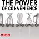 Delta Chrome Metal Glass Rinser for Kitchen Sink, Cup Washer for Sink, Bottle Washer, Chrome GR250