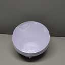 bUCLA 12 Pack White Plastic Serving Bowls - 54 OZ Angled Table Salad and Fruit Bowls Disposable for Chip&Candy - Ideal for Party & Wedding