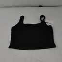 REORIA Womens Basic Square Neck Ribbed Tank Tops Workout Crop Tops 2025 Summer Sleeveless Slim Fit Shirts,L