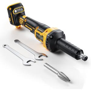 Die Grinder Compatible with Dewalt 20V MAX Battery, Cordless Die Grinder with 25000RPM Brushless Motor, 1/4" Precision Collect, Variable Speed Grinder for Metal Wood Grind Sand (Battery not Included)