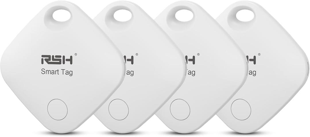 Air Tracker Tag 4 Pack Bluetooth Luggage Tracker tag Locator Works with Apple Find My,Smart Tracker for Suitcase, Bag, Backpack, Wallet,Replaceable Battery Smart tag Item Finder