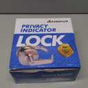 ANNFUZ Vacant Occupied Privacy Bathroom Door Handle Lock,Bathroom Lever Lock with Large Indicator in-Use Sign,ANSI Grade 2 Commercial Door Handle,for Public Restrooms Office Hospital (Brushed Nickel)