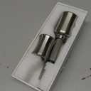 Asixxsix Cylinder Lock, Brass Lock Cylinder Support Fingerprint Bluetooth APP Password Key Unlocking 100pieces Fingerprint Capacity Keyless Entry Smart Door Lock for Office