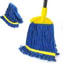 JEHONN String Mop for Floor Cleaning Heavy Duty, 57 inches Cotton Mop with 2 Replacement Heads for Hard Wood Laminate Tile Vinyl Kitchen Bathroom Home
