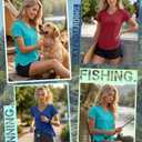 3 Pack Women's Workout T-Shirts Quick-Dry Short Sleeve Top V Neck Slim Fit Raglan Side Split Gym Yoga Athletic Tees, S