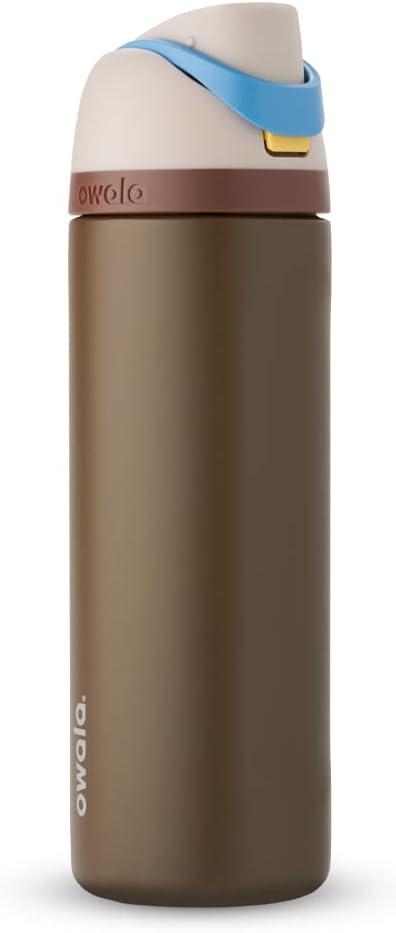 Owala Star Wars FreeSip Insulated Stainless Steel Water Bottle with Straw for Sports and Travel, BPA-Free, 24-Ounce, Mandalorian