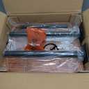 Masupu Sofa Arm Tray Table - 360 Swivel Height Adjustable End Table, Small Snack Side Table for Couch, C Shaped Table for Bed, Chair or TV Tray Table(Rustic Brown)