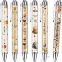 24 Pcs Coffee Party Gift Pens Bulk Party Favors Coffee Lovers Themed Decorations Black Ink Kawaii Ballpoint Pen for School Office Birthday Supplies Aesthetic Accessories