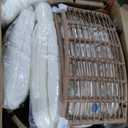 GAOMON Oversized Wicker Egg Chair Outdoor, Patio Lounge Chair with Ultra Luxury Cushions & Steel Frame, 350LBs Capacity Egg Chair Indoor Outdoor for Balcony, Patio, Living Room, White (No Ottoman, Beige)